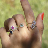 ANILLO FLEUR ESMERALDA