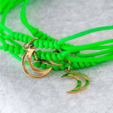 FLUORESCENT THREAD MOON BRACELET
