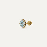 MINI ROSETTE PENDANT SKY TOPAZ