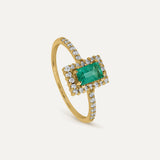 ANILLO PROMESS ESTELA ESMERALDA