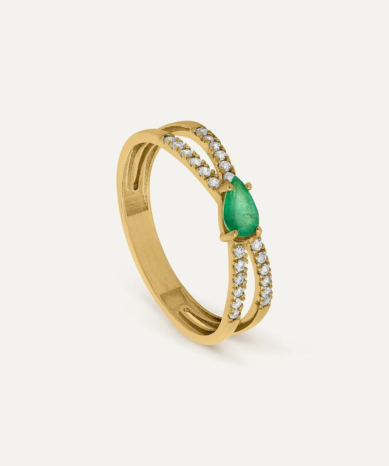 ANILLO SUPERNOVA ESMERALDA