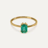 BIG BARRETTE EMERALD RING