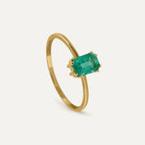 BIG BARRETTE EMERALD RING