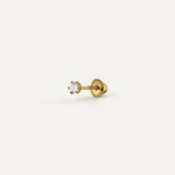 PENDIENTE GARRA DIAMANTE 2MM 0.03CT KIDS