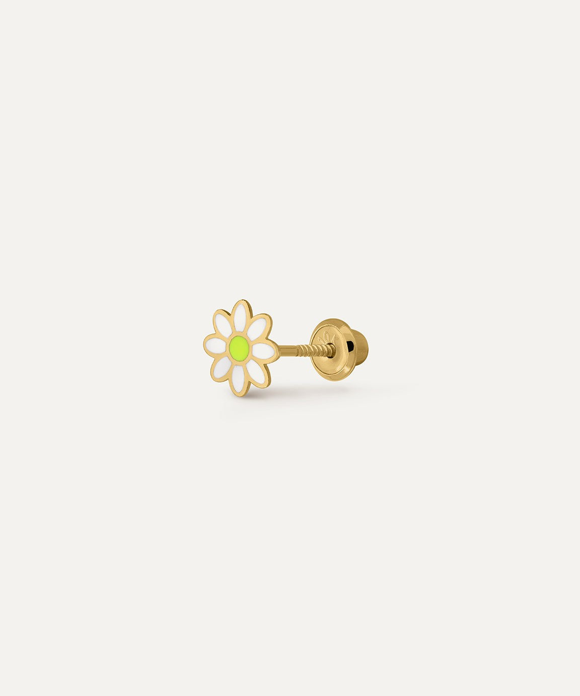 Ohrring Gänseblümchen Gelb Fluor Kids