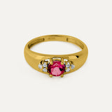 RING TUKAN RHODOLITH