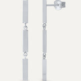PAR PENDIENTES LIANA PLATA