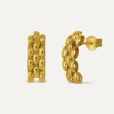 PAAR OHRRINGE JAGUAR GOLD