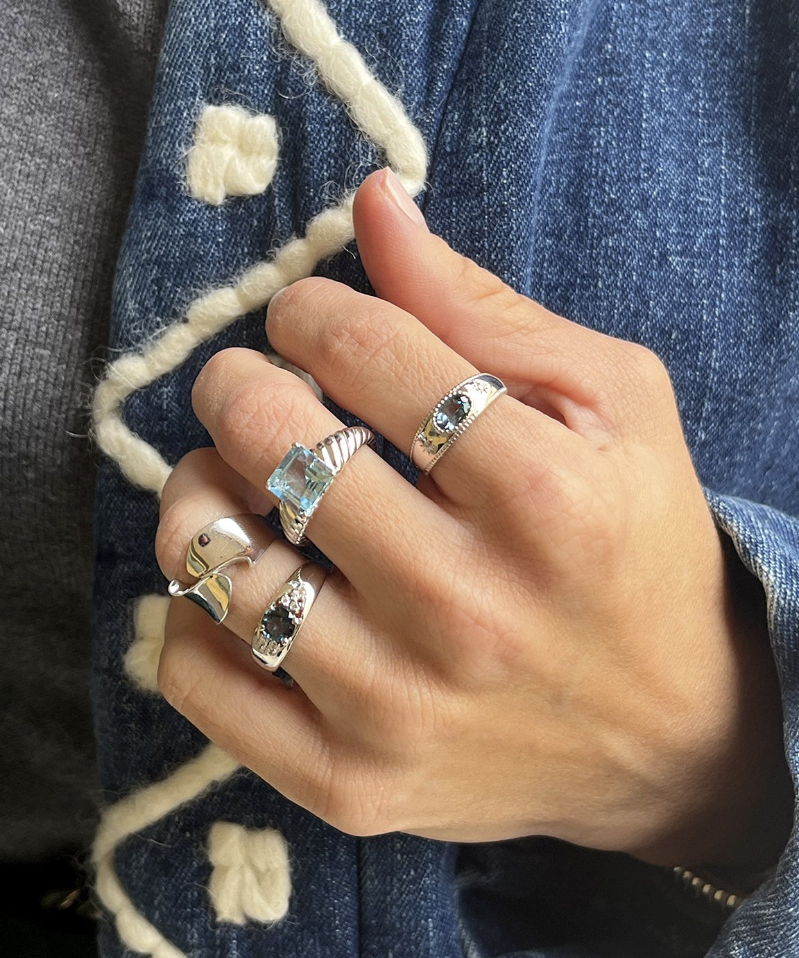 SKY TOPAZ AMAZON RING