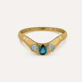 ANILLO FLORAISON LONDON BLUE Y TOPACIO SKY