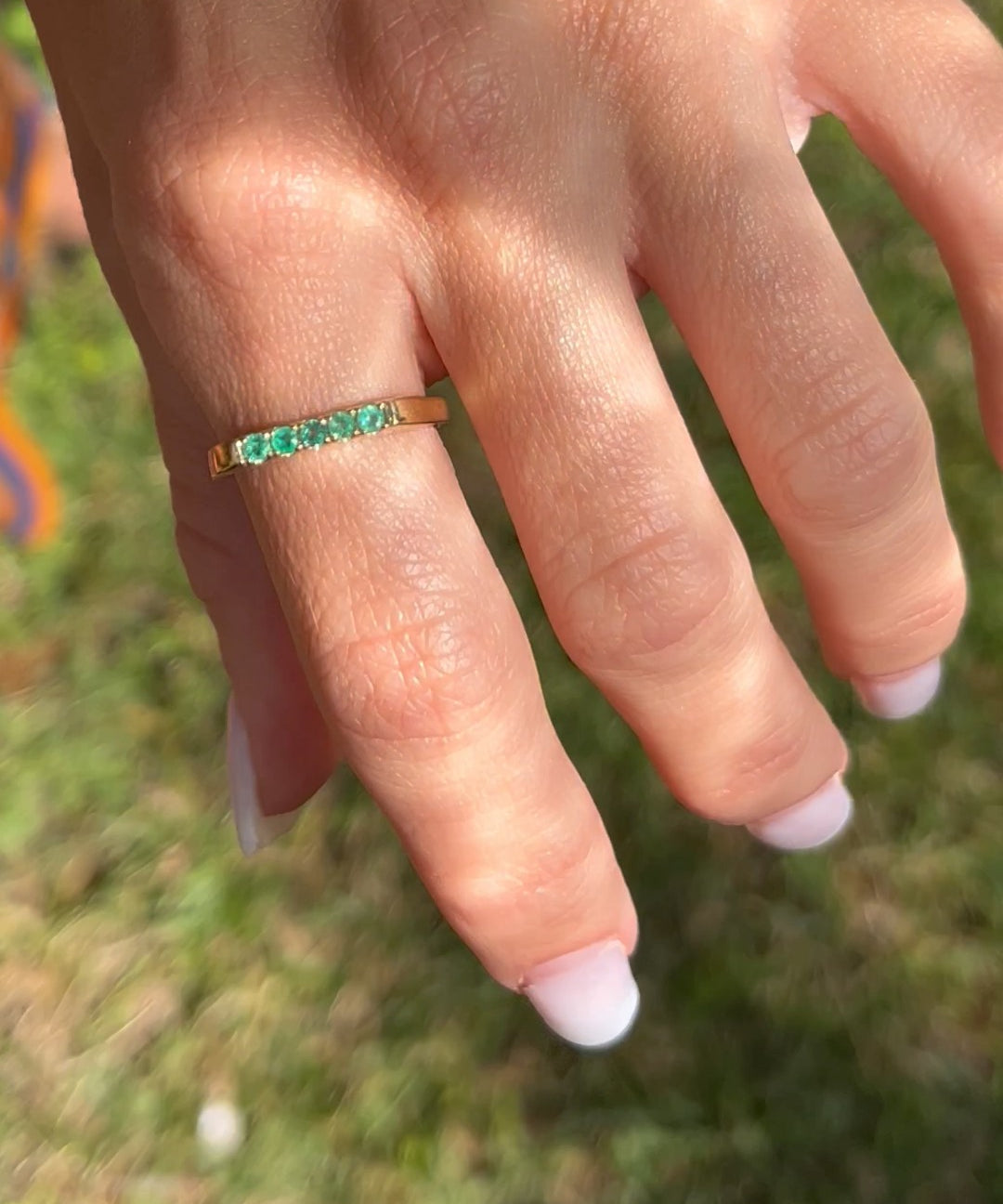 ANILLO DOUBLER ESMERALDA