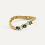ANILLO CLÉMENCE LONDON BLUE