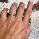 BLACK DOUBLE STONE RING