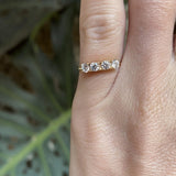 QUATTRO WHITE STONE RING