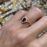 PRINCESS RHODOLITE RING
