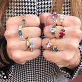 TRIPLE-OVAL-RHODOLITH-RING