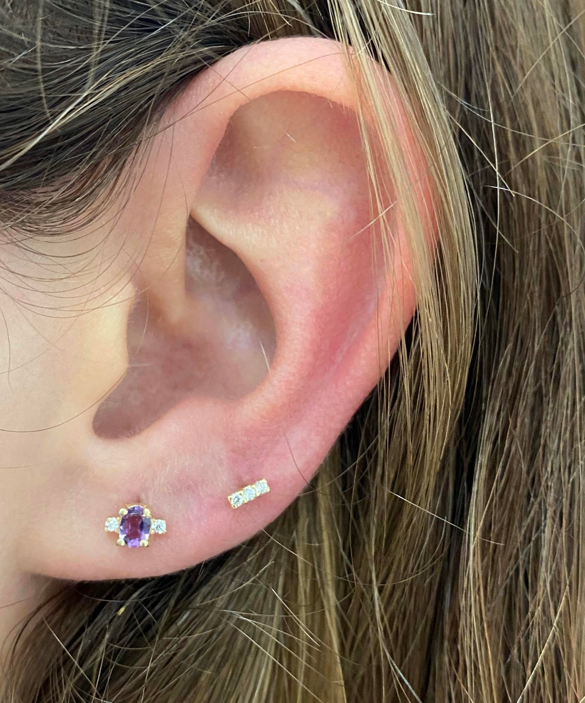 MINI OVAL AMETHYST PENDANT