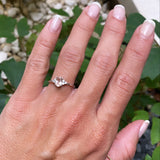 RING OVAL THREE AMETHYST