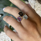ANILLO RECTANGLE LONDON BLUE