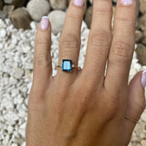 RING RECHTECK AMETHYST
