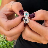 ANILLO ART DECO RUBÍ Y DIAMANTES